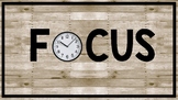 Focus Wall Clock Letters