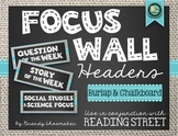 Focus Wall Headers Burlap & Chalkboard