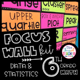 Focus Wall Kit Data and Statistics 6th Grade Math