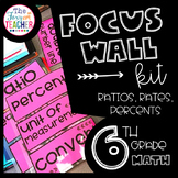 Focus Wall Kit Ratios, Rates, Percents 6th Grade Math