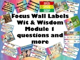 Focus Wall Labels and Elements for Module 1 Grade 1 Wit an