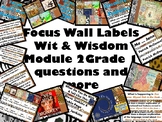 Focus Wall Materials and Labels for Wit & Wisdom Module 2 Grade 1