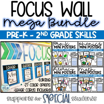 Preview of Editable Focus Wall & Mini Poster Mega Bundle