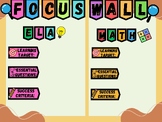 Focus Wall Poster Headings