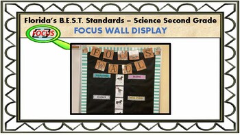 Preview of Focus Wall-Second Grade Science Standards