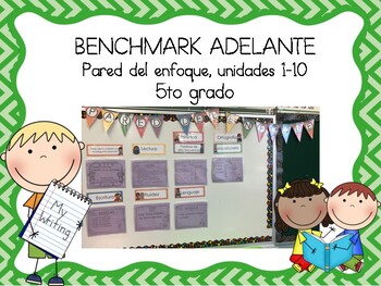 Preview of Focus Wall for Benchmark Adelante Fifth Grade