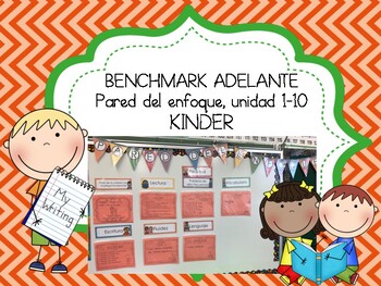 Preview of Focus Wall for Benchmark Adelante Kindergarten