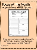 Focus of the Month (Newsletter templates). English +Spanish FREE!