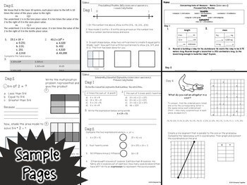 Math Daily Review Bundle 5th Grade by Smarter Together | TpT