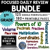 Math Daily Review Bundle 5th Grade Digital Option