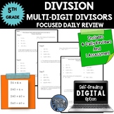 Multi-Digit Division - Focused Daily Review - Whole Numbers - CCSS - 5th Grade
