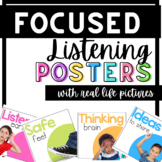 Focused Listening Posters with Real Life Pictures