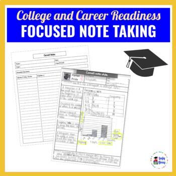 Preview of Focused Note Taking for the avid learner l College and Career Readiness 