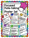 Focused Note-taking Strategy Poster Set