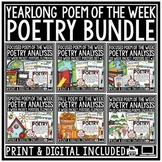 Poem of the Week Poetry Month Unit Reading Comprehension P