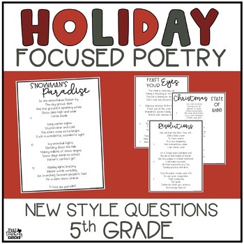 Preview of Focused Poetry 5th Grade: Winter Holiday