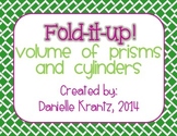 Volume of Prisms and Cylinders Foldable Notes