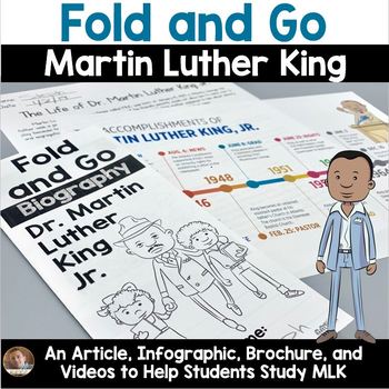 Preview of Fold and Go Biography: Martin Luther King Jr. Activity for Grades 3-5