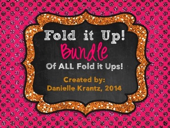 Preview of Fold it Up! BUNDLE of Middle School Math Foldable Notes