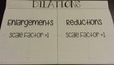 Dilations Foldable Notes