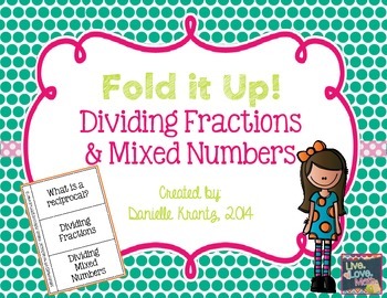 Preview of Dividing Fractions Foldable Notes