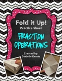 Fraction Operations Foldable Practice