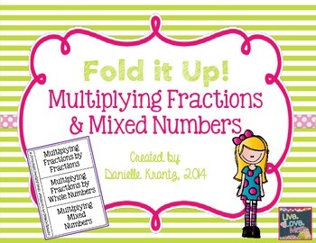 Preview of Multiplying Fractions Foldable Notes
