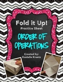 Order of Operations Foldable Practice