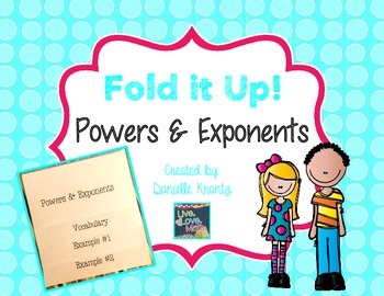 Preview of Powers and Exponents Foldable Notes