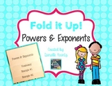 Powers and Exponents Foldable Notes