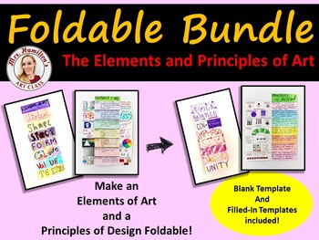 Preview of Foldable Bundle - The Elements and Principles of Art
