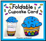 Foldable Cupcake Card - Classroom Birthday Craftivity FREEBIE #4