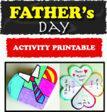 Foldable Fathers Day Card for Students - Father's Day Craf