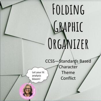 Preview of Foldable Graphic Organizer for Conflict, Theme, and Character