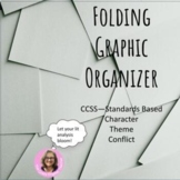 Foldable Graphic Organizer for Conflict, Theme, and Character