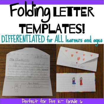 Preview of *Folding* 'Envelope-Like' Letter Writing Templates!