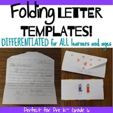 *Folding* 'Envelope-Like' Letter Writing Templates!