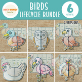 Bird Life cycle Bundle | Chicken, Turkey, Eagle, Duck, Fla