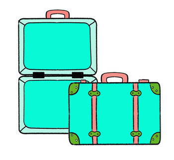 Free Travel Printables For Kids: Suitcase Craft