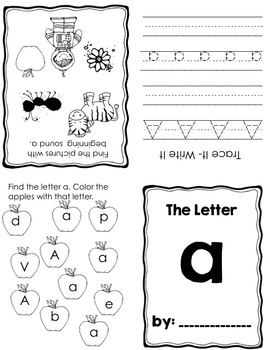 Fold and Make Mini Book Bundle- Alphabet and Numbers 1-20 ...