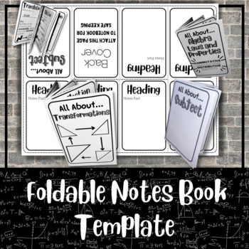 Preview of Foldable Mini Book Template | Create Your Own | Interactive Notes | Low Prep