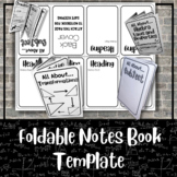 Foldable Mini Book Template | Create Your Own | Interactiv