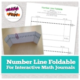 Foldable: Pop-up Number Line for Interactive Math Journal/