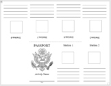 Foldable Passport for Activities Stations WORD