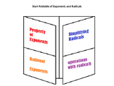 Foldable Reviewing Exponents and Radicals
