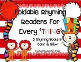 Foldable Rhyming Readers for Every'THING'!  5 Books in Col