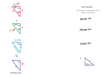 Preview of Foldable Right Triangle