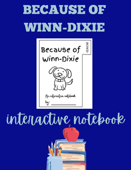 Preview of Foldable Style Notes - Because of Winn-Dixie - Editable Interactive Notebook