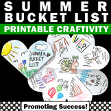 Foldable Summer Bucket List Craft, End of the School Year Craftivity Writing