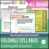 Foldable Syllabus